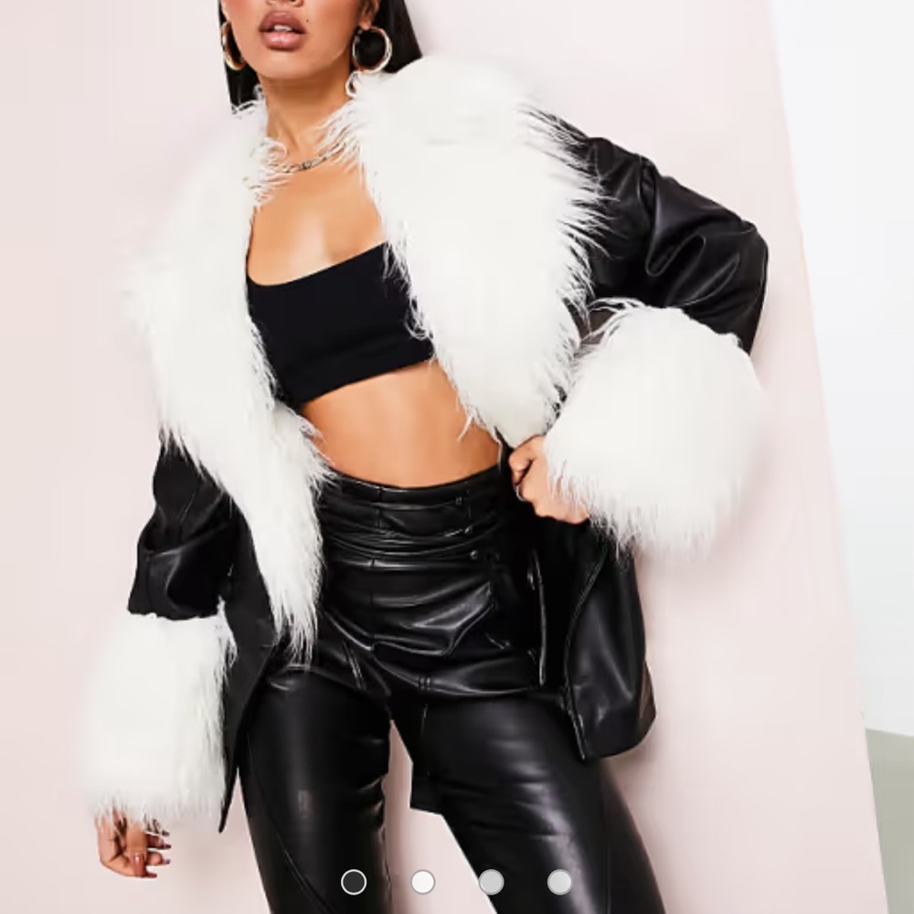 Asos luxe leather jacket